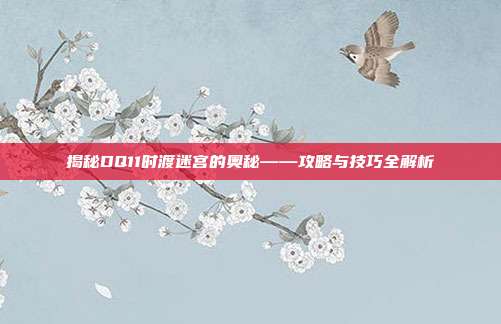 揭秘DQ11时渡迷宫的奥秘——攻略与技巧全解析