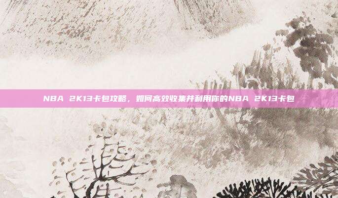 NBA 2K13卡包攻略，如何高效收集并利用你的NBA 2K13卡包