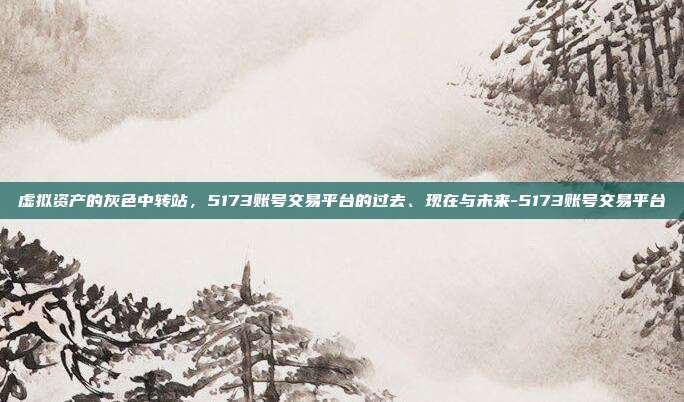 虚拟资产的灰色中转站,5173账号交易平台的过去、现在与未来-5173账号交易平台