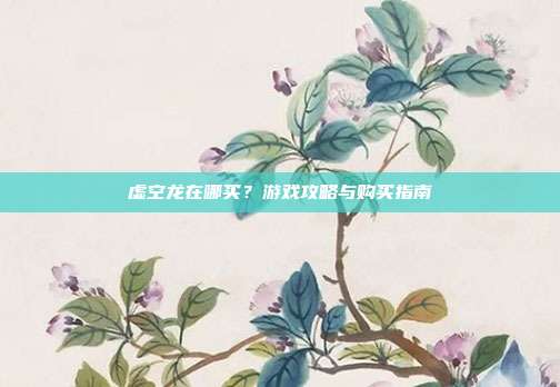 虚空龙在哪买?游戏攻略与购买指南