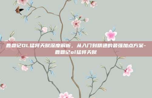 鹿鼎记OL猛将天赋深度解析，从入门到精通的最强加点方案-鹿鼎记ol猛将天赋