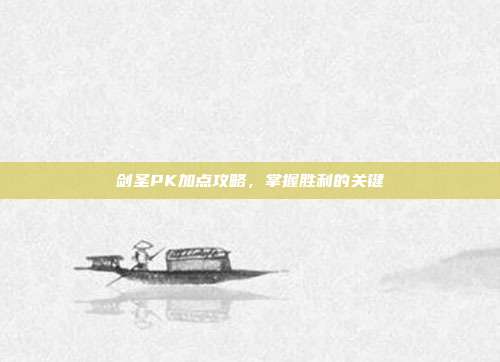 剑圣PK加点攻略,掌握胜利的关键