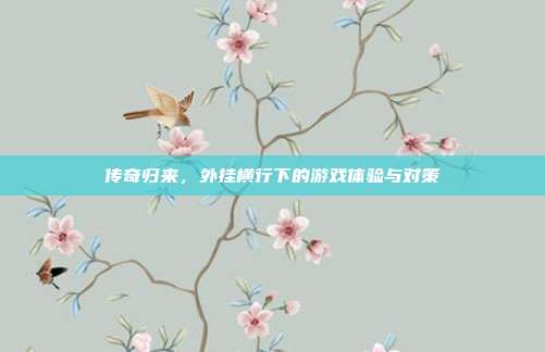 传奇归来,外挂横行下的游戏体验与对策