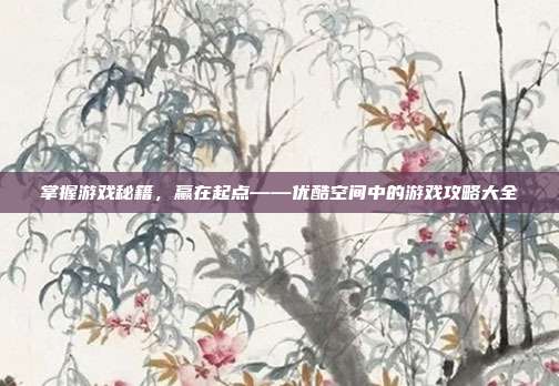 掌握游戏秘籍，赢在起点——优酷空间中的游戏攻略大全